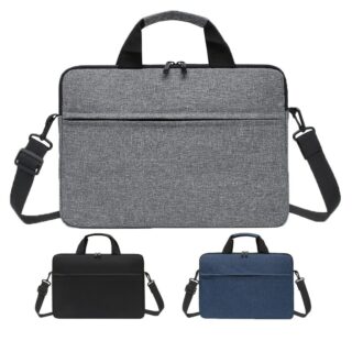 3 sac bandoulières de couleur gris, noir et bleu sur un fond plan