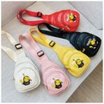 Photo de cinq mini sacs à dos bandoulière pikachu colorés