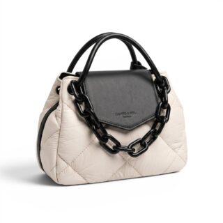 sac bandoulière noir et blanc