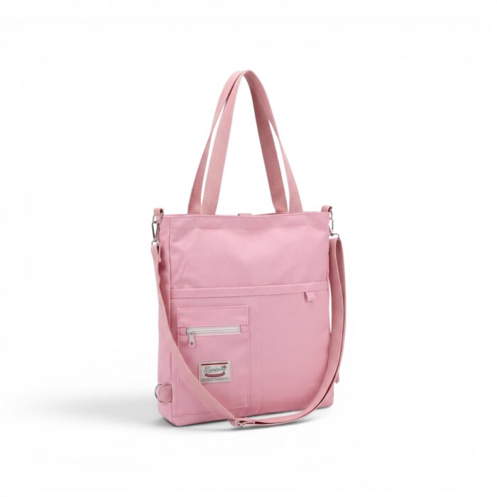 sac bandoulière rose en tissu