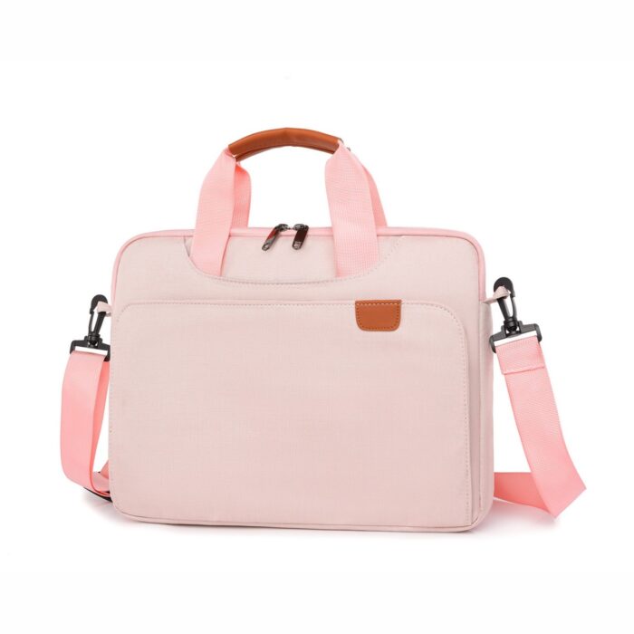 sacoche bandoulière rose pour ordinateur
