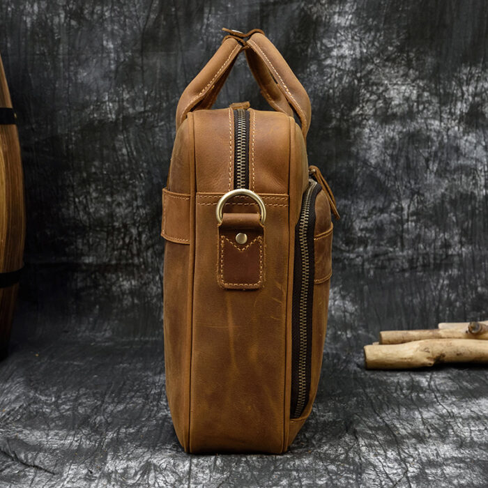 Cartable cuir homme Bakary – sac business élégant en cuir pleine fleur main image 1