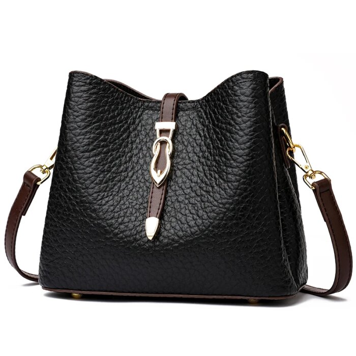 Sac à main bandoulière en cuir véritable pour femme 24987 nflsda