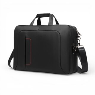 Sac bandoulière sacoche pour ordinateur noire pour ordinateur 15 pouces