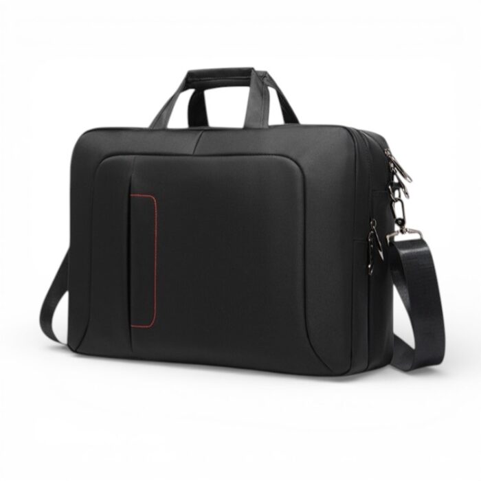 Sac bandoulière sacoche pour ordinateur noire pour ordinateur 15 pouces