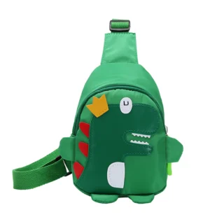 Accueil Sac bandoulière enfant dinosaure vert