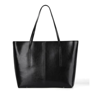 Accueil Sac cabas femme cuir véritable noir