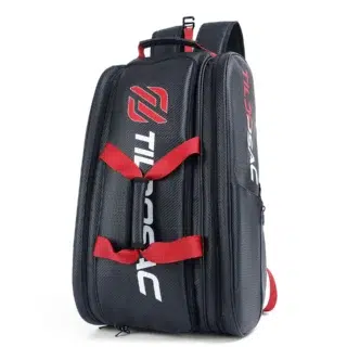 Accueil Sac de padel convertible sac à dos noir et rouge